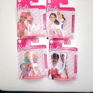 Athletic Sports Micro Barbie Figurines